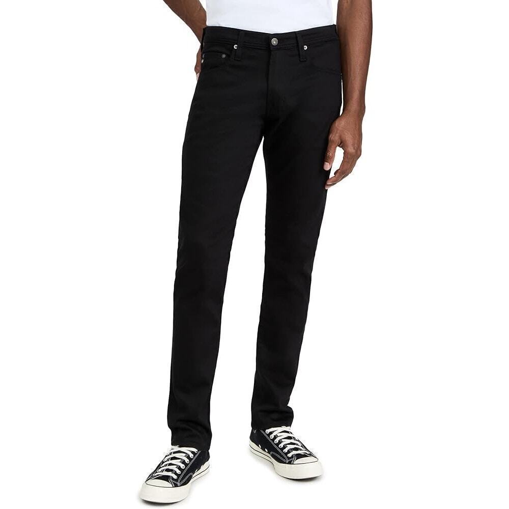 AG Adriano Goldschmied Men's Size 36x34 Black Tellis Modern Slim Jeans